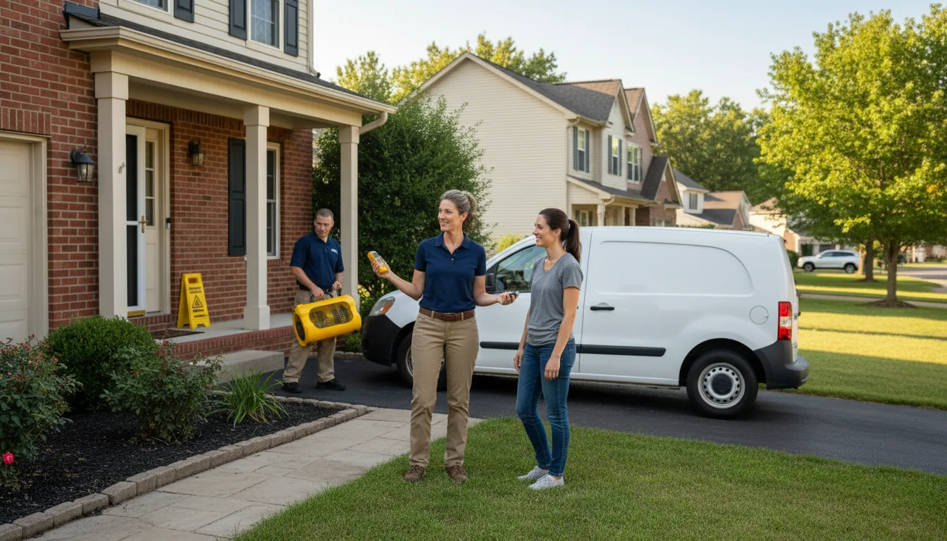 Water restoration image for Water Damage & Restoration Services in Evergreen, NC